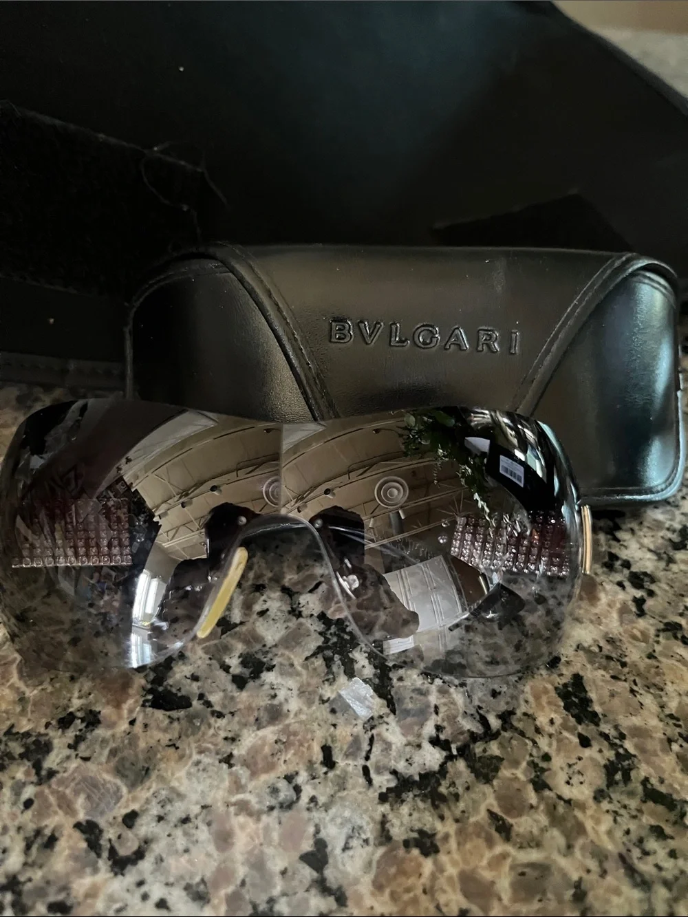 Bvlgari Sunglasses Swarovski Crystals w/ Case